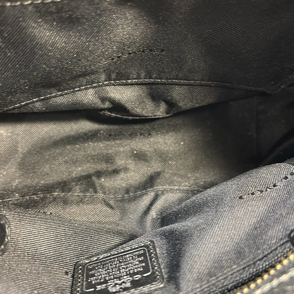 Coach Swagger leather in silver grey handbag - Picture 12 of 16